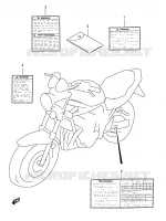 ETICHETTA per Suzuki BANDIT 1200 1998