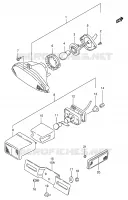 LUCE POSTERIORE per Suzuki BANDIT 600 1999