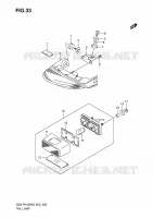 LUCE RETROMARCIA per Suzuki GSX-R 1000 2006