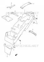 PARAFANGO POSTERIORE (GSF1200ST/SV/SW/SX/SY) per Suzuki BANDIT 1200 1998