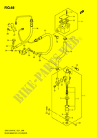 CILINDRO PRINCIPALE POSTERIORE per Suzuki GSX-F 1250 2012