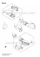 INDICATORE per Suzuki GSX-R 1000 2004