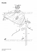 SERBATOIO DI CARBURANTE (GSX R1000K4 E3,E28,E33) per Suzuki GSX-R 1000 2004
