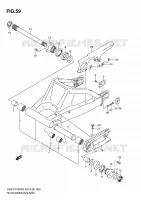 BRACCIO OSCILLANTE POSTERIORE per Suzuki GSX-R 1000 2004