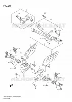 POGGIAPIEDE per Suzuki GSX-R 1000 2004