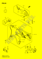 SET LUCES POSTERIORI   INDICATORI (AN650AL1 E24) per Suzuki BURGMAN 650 2011