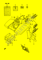  PARAFANGO ANTERIORE (MODELLO H/J/K/L) per Suzuki QUADRUNNER 250 1994