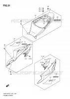 COPERTURA TELAIO per Suzuki GSX-R 750 2011