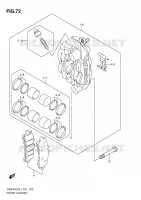 PINZA FRENO ANTERIORE per Suzuki GSX-R 750 2011
