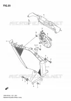 RADIATORE (GSX R750L1 E24) per Suzuki GSX-R 750 2011