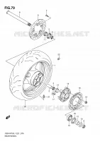 RUOTA POSTERIORE per Suzuki GSX-R 750 2011