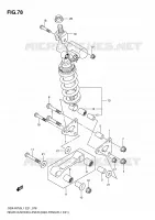 TRIANGOLO DI SOSPENSIONE (GSX R750UFL1 E21) per Suzuki GSX-R 750 2011