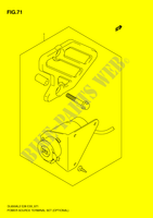 MOTORIZZI SET DEL TERMINALE DELLA FONTE (OPTIONAL) per Suzuki V-STROM 650 2012