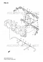 ACCELERATORE CONDOTTO / GIUNTO per Suzuki GSX-R 1000 2006