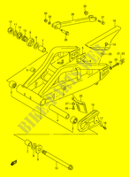BRACCIO OSCILLANTE POSTERIORE (MODELLO S/T/V/W) per Suzuki GSX-R 1100 1995