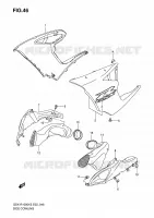 COPERTURA LATERALE (MODELLO K5) per Suzuki GSX-R 1000 2006