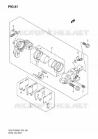 PINZA FRENO POSTERIORE per Suzuki GSX-R 1000 2006