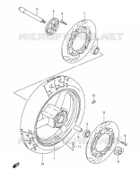 RUOTA ANTERIORE (GSF1200SAV) per Suzuki BANDIT 1200 1998