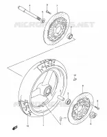 RUOTA ANTERIORE (GSF1200ST/SV/SW/SX/SY) per Suzuki BANDIT 1200 1998