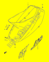 COPERTURA TELAIO  (MODELE N/P/R/T) per Suzuki AE 50 1992