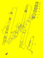 FORCELLA ANTERIORE (MODEL T E01,E02,E21,E24) per Suzuki AE 50 1992