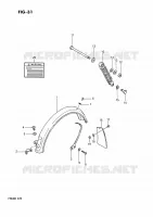 PARAFANGO POSTERIORE per Suzuki FA 50 1989