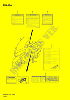 ETICHETTA (MODEL L0) per Suzuki BURGMAN 400 2012