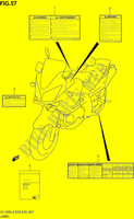 ETICHETTA (DL1000L2 E28) per Suzuki V-STROM 1000 2012