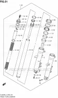 AMMORTIZZATORE FORCELLA ANTERIORE per Suzuki V-STROM 650 2013