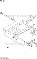 BRACCIO OSCILLANTE POSTERIORE per Suzuki V-STROM 650 2013