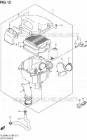 FILTRO ARIA per Suzuki V-STROM 650 2013
