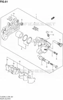 PINZA FRENO POSTERIORE per Suzuki V-STROM 650 2013