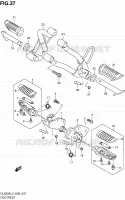 POGGIAPIEDE per Suzuki V-STROM 650 2013