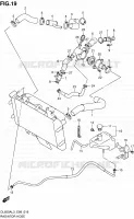 RADIATORE TUBO per Suzuki V-STROM 650 2013