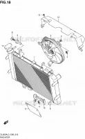 RADIATORE per Suzuki V-STROM 650 2013