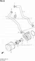 RAFFREDDATORE OLIO per Suzuki V-STROM 650 2013