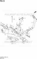 SCAPPAMENTO per Suzuki V-STROM 650 2013