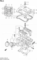 TESTA CILINDRO POSTERIORE per Suzuki V-STROM 650 2013