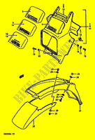  PARAFANGO ANTERIORE (MODELE H/J/K) per Suzuki DR 600 1987
