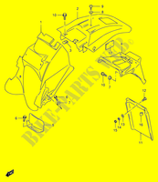 PARAFANGO POSTERIORE (MODELE K1/K2/K3) per Suzuki DR 650 2001