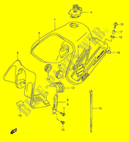 SERBATOIO CARBURANTE (MODELE K3) per Suzuki DR 650 2003