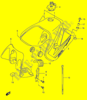 SERBATOIO CARBURANTE (MODELE K5) per Suzuki DR 650 2005
