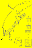 PARAFANGO POSTERIORE (MODELE T/V/W/X) per Suzuki DS 80 1997