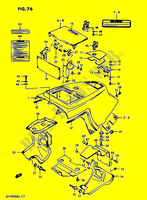 COPERTURA TELAIO SUPERIORE  (MODELLO G) per Suzuki CAVALCADE 1400 1987