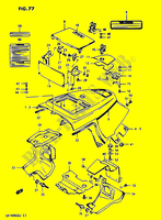 COPERTURA TELAIO SUPERIORE  (MODELLOH/J) per Suzuki CAVALCADE 1400 1987