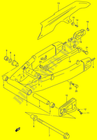 BRACCIO OSCILLANTE POSTERIORE (MODELE T/V/W) per Suzuki RF 900 1996