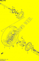 RUOTA POSTERIORE (SFV650AUEL3 E21) per Suzuki GLADIUS 650 2013