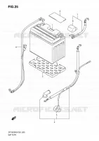 BATTERIA (SFV650K9/UK9/L0/UL0) per Suzuki GLADIUS 650 2010