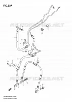 CONDOTTO FRENO ANTERIORE (SFV650AK9/UAK9/AL0/UAL0) per Suzuki GLADIUS 650 2010