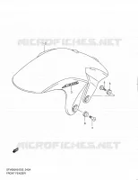 PARAFUOCO ANTERIORE (MODEL L0) per Suzuki GLADIUS 650 2010